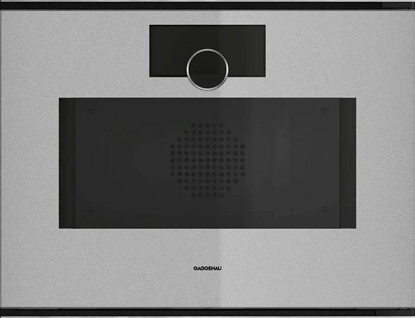 Gaggenau GS250130 — Комбинированный паровой духовой шкаф 60 x 45 см Петли двери справа, отделка Gaggenau Sterling